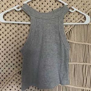 grey crop top